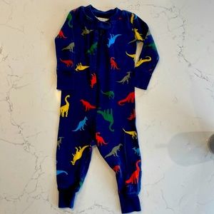 Hanna Anderson Baby Zip Sleeper In Organic Cotton Dinosaurs